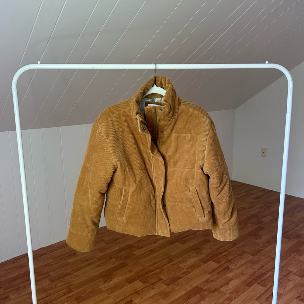 RVCA Brown Corduroy Cropped Jacket